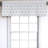 Geometric Sateen Ruffled 54'' W Window Valance in