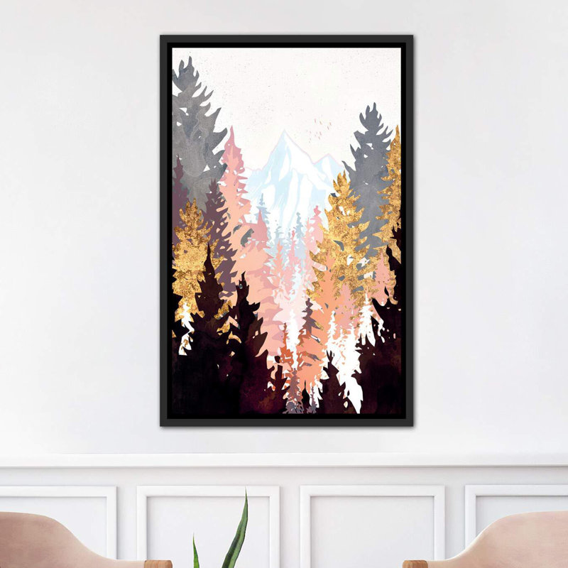 « wine forest » par spacefrog designs-print, H 60 po x l 40po x P 1,5 po, Toile avec cadre noir