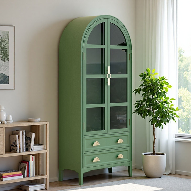 American Retro Light Luxury Display Cabinet