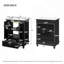 Meuble-lavabo de 24 po avec lavabo en céramique, armoire de rangement avec portes à fermeture douce, armoire de salle de bain avec tiroir et séparateurs de tiroir-126233782
