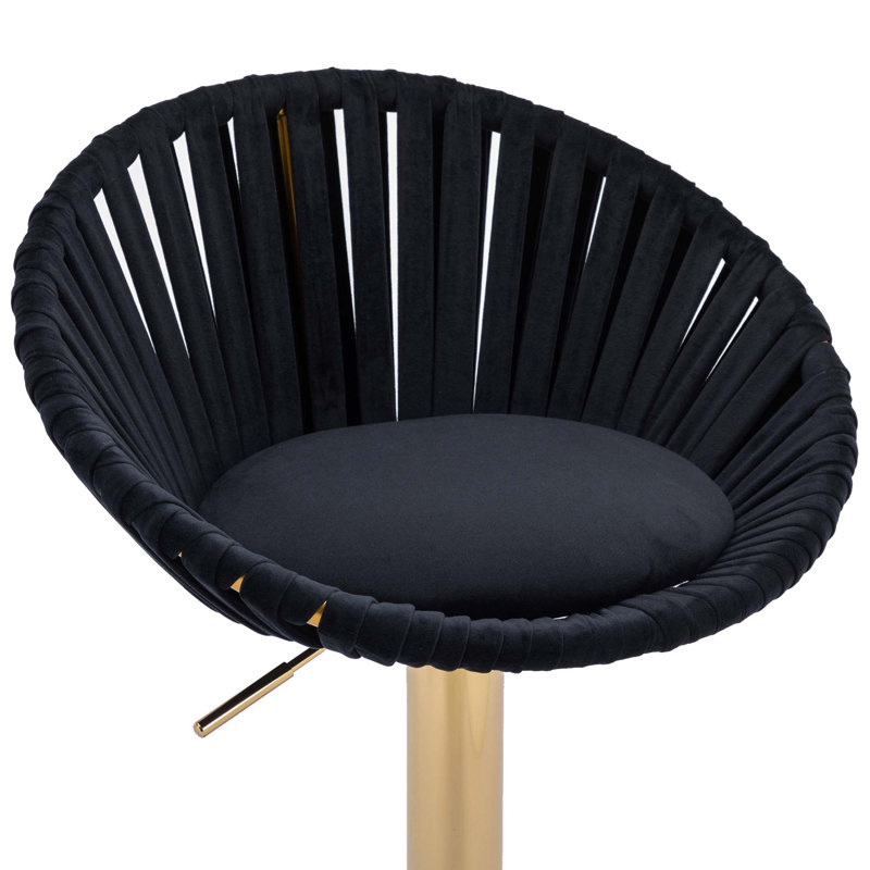 Tabouret de bar Melrick, Noir
