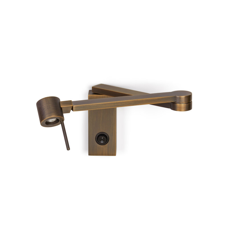 Manhattan 1-Light Swing Arm Sconce, Satin Bronze, Yes