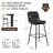 Pelayo Upholstered Leather Bar & Counter Stool-92424213-92422261