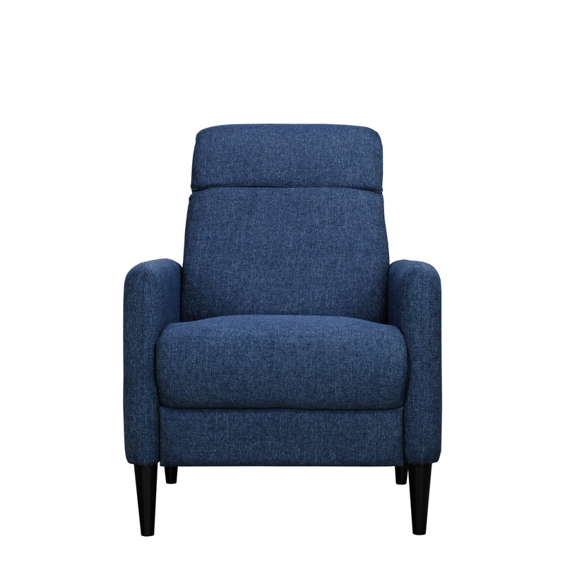 Fauteuil inclinable bleu avec accoudoirs relaxants, 30,55 po de profondeur, 34,5 po de largeur, 40,51 po de hauteur, 75,7 lb de zone de confort,