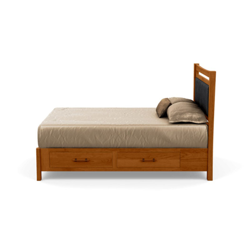Monterey Upholstered Bed, Full, Onyx, Autumn Cherry