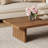 47"Modern Wood Coffee Table, Rectangler Sled Coffee Table for Livingroom-460332410