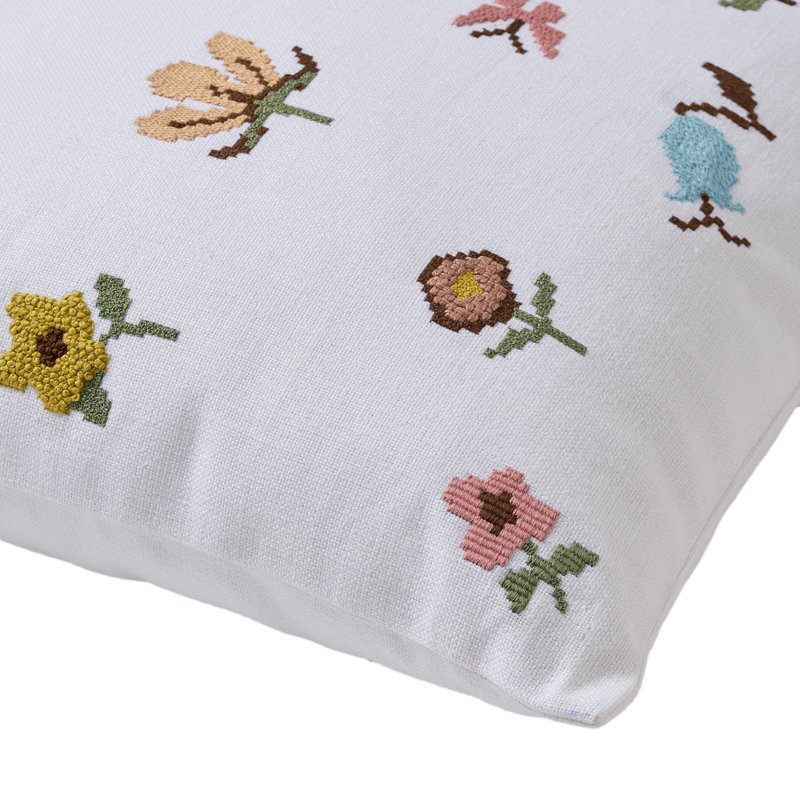 Pixel Florals Pillow Cover 20x20 Inch