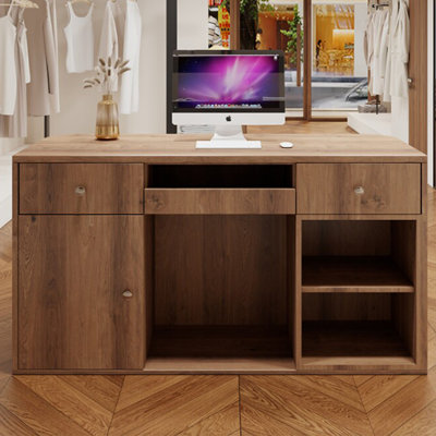 Bureau de réception contemporain en bois manufacturé Contemporary