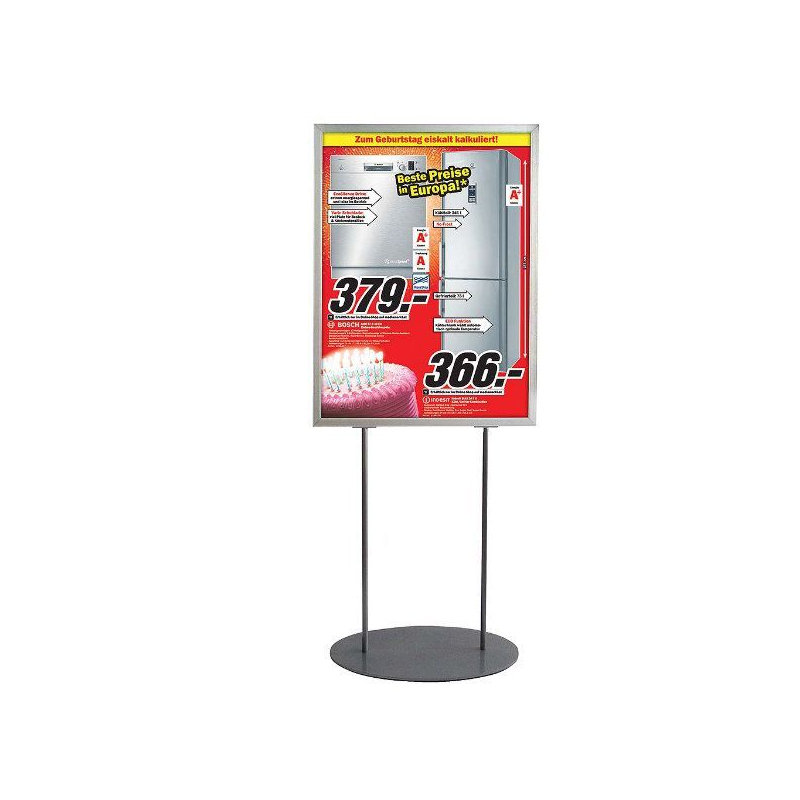 Info ovale ovale, H 36,91 po x l 24,91 po, Argent