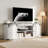 70 in Farmhouse TV Stand for 75 in TVs, Modern Entertainment Center with Sliding Barn Doors, Modern Media TV Console Table, Wood Long TV Stand for Living Room-334885595-334885593