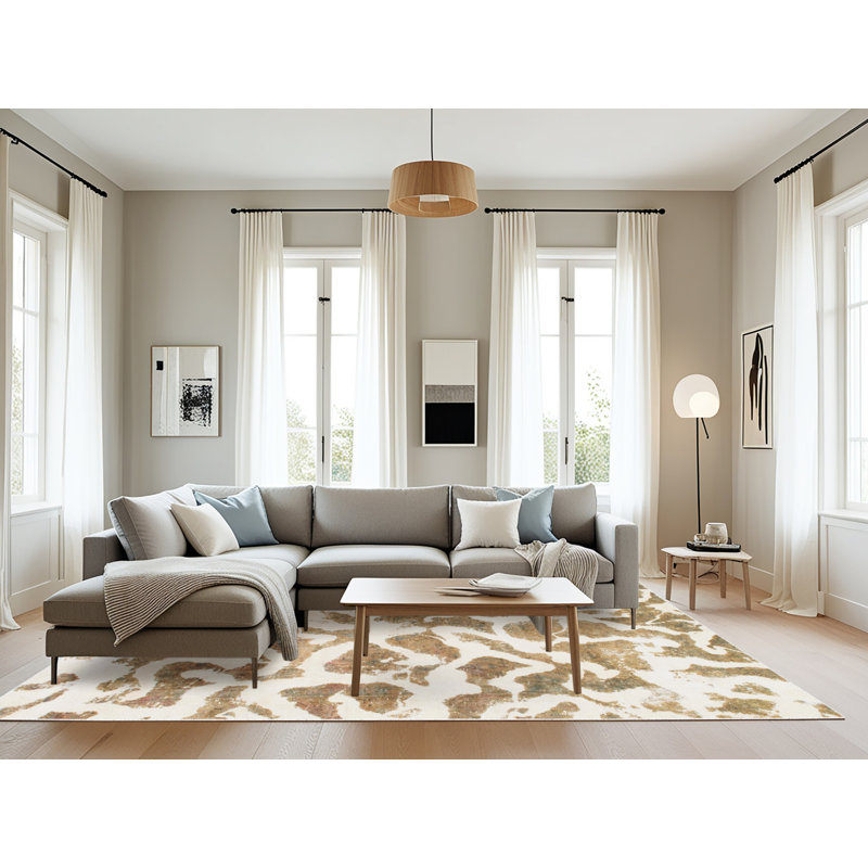 Tapis abstrait moderne 847, Rectangle 8 pi x 10 pi