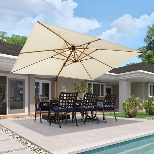 Freeport Park® Epling 156'' X 120'' Rectangular Cantilever Umbrella 