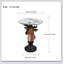 Élégante table d'appoint à tête de cerf avec une expression naturelle, parfaite pour rehausser le décor du salon et ajouter une touche de nature