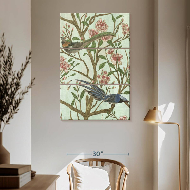 Delicate Chinoiserie II, 65" H x 42" W