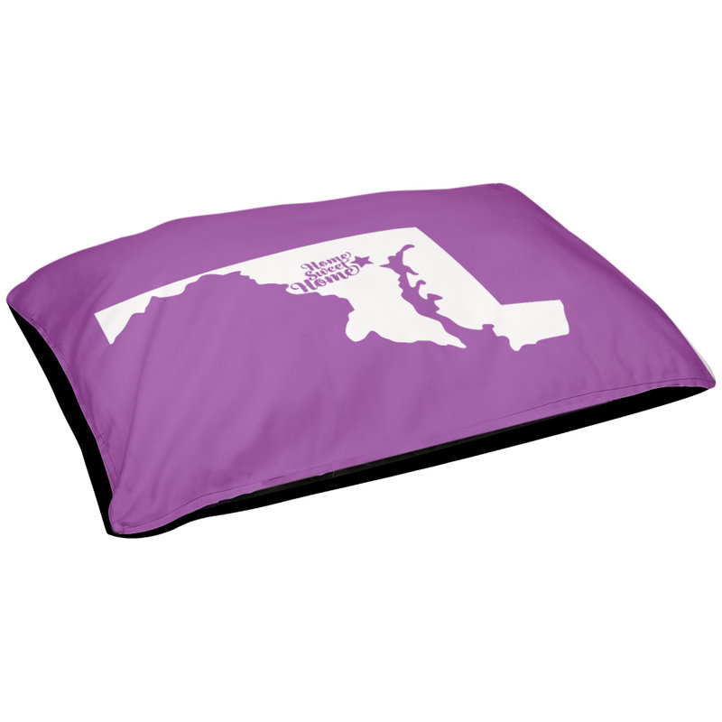 Coussin pour chien d’extérieur baltimore pour chien home, Petit (l 28 po x P 18 po x H 6 po), Violet