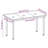 Rectangular 55.1" Long Dining Set with Cushions-62941896-62941894-32611706