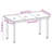 Rectangular 55.1" Long Dining Set with Cushions-62941897-62941894-32611705
