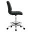 Ripple Armless Vegan Leather Drafting Chair In Black White-1984504251-1984504250