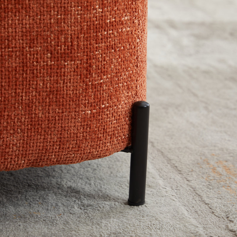 Grand repose-pieds polyvalent en chenille avec rangement dissimulé pour le salon, le vestibule