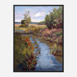 John Beard Collection''s Marsh Colors On Giclee Canvas Hand Embellished Art