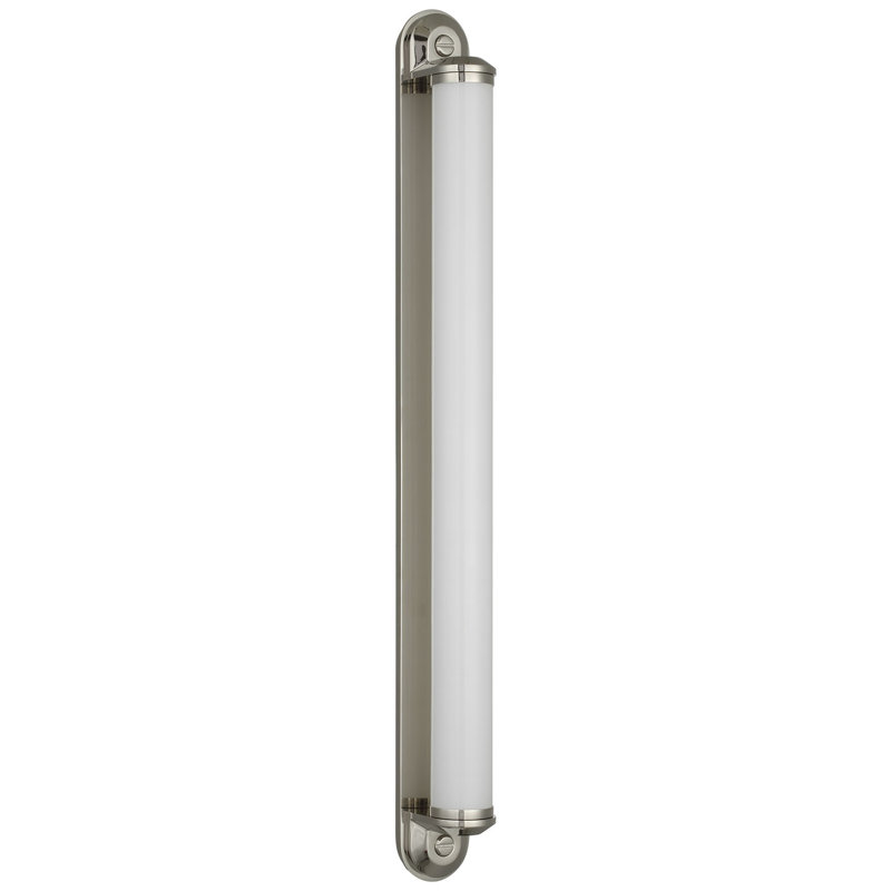 Ralph Lauren Belgrave 32" Linear Bath Light, 32" H x 3" W x 3.75" D, Polished Nickel, 2100 W