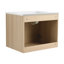 Meuble-lavabo 24 po en contreplaqué de chêne - Design moderne et élégant pour la salle de bain