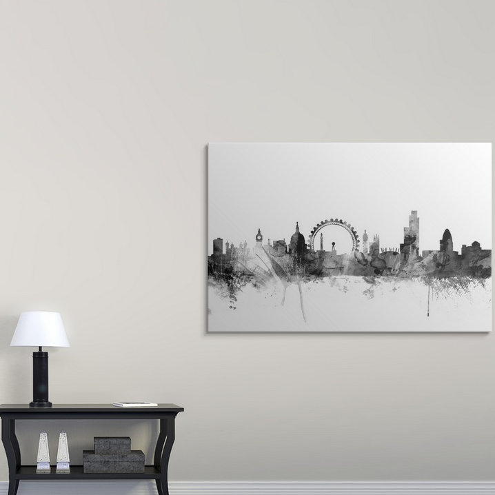 Francy, Londres, Angleterre, Michael Tompsett - impression, H 32 po x l 48 po x P 1,5 po, Toile
