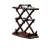 6 Bottle Solid Wood Wine Bottle & Glass Rack-1648818746