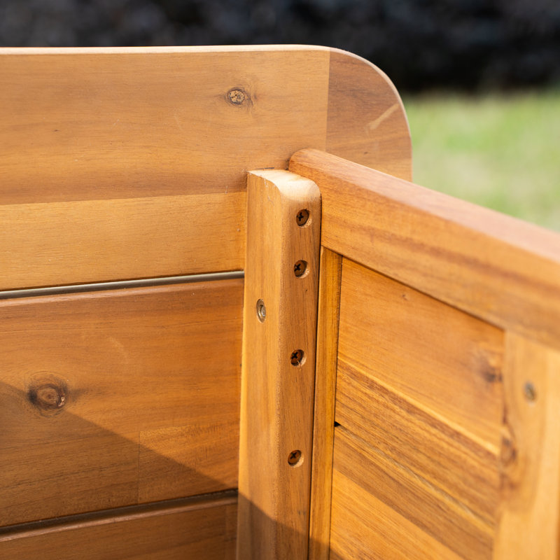 Table d'appoint carrée en bois d'acacia Brewsty