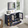 Arroyos 48'' Single Bathroom Vanity with Ceramic Top with Mirror