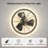 Modern LED Ceiling Fan with Lights Seamless Dimming 6 Speeds With Remote Control Timer Function
