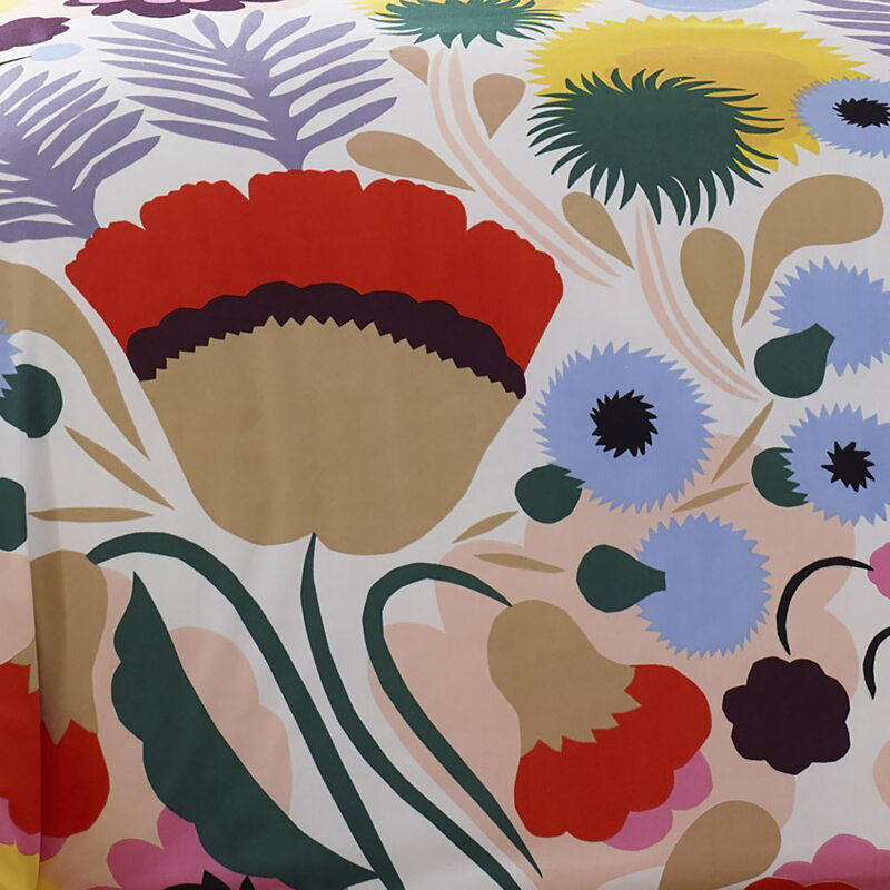 Marimekko Ojakellukka Duvet, King Duvet Cover + 2 King Shams