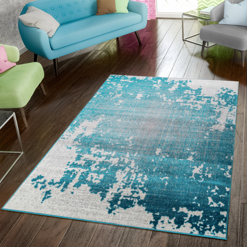 Abstract Indoor Rug, Rectangle 3'11" x 5'7"
