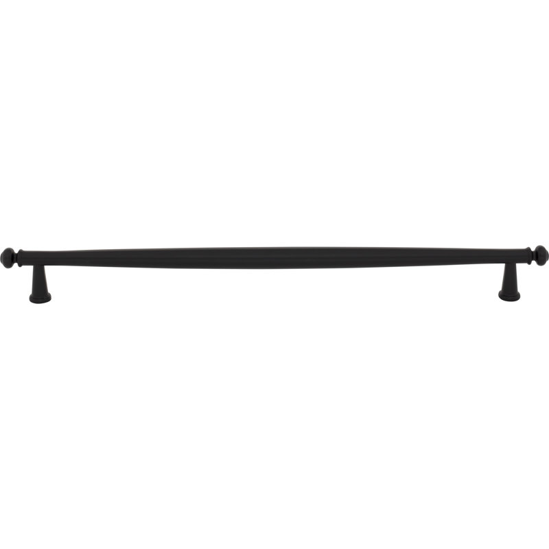 Coddington Bar Pull, Flat Black, 12" Center To Center