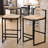 Vanwagoner Of 2 With Backrest And Footrest, Metal Frame