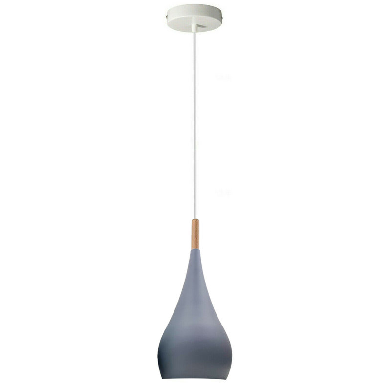 Byrd 1 - Light White Pendant, Grey