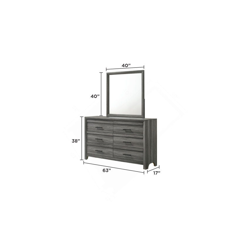 Commode 6 tiroirs Denver