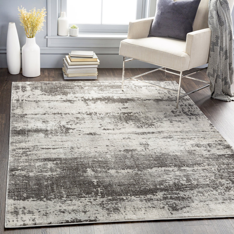 Abstract Indoor Rug, Rectangle 6'7" x 9'