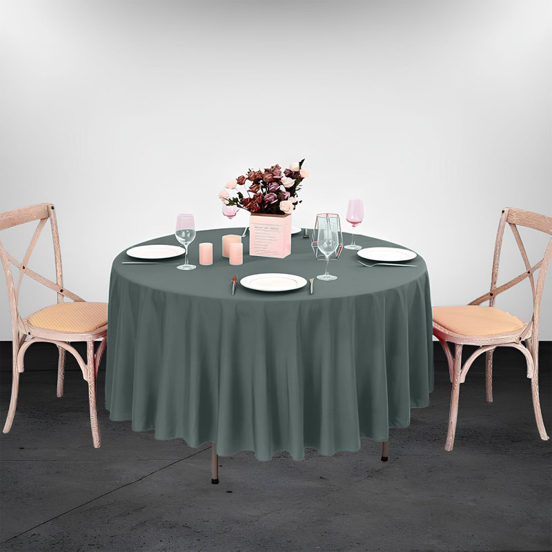 R-1PCBurgundy Polyester Tablecloth, 171.5cm W x 171.5cm L, Green