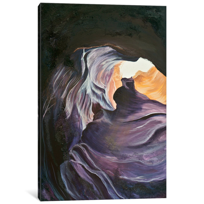 « antilope canyon ii », reproduction d’impression sur toile, H 26 po x l 18 po x P 1,5 po, Toile tendue, Pas de tapis