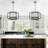 6 - Light 23.6" Wide Dimmable Geometric Lantern Farmhouse-style  Chandelier For Entryway Foyer Bedroom Hallway-1425369993