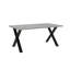 Dining Table Asai with X-Shaped Black Metal Legs-90655124