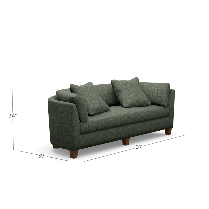 Maynard Long Sofa, Walnut, Twale 721040