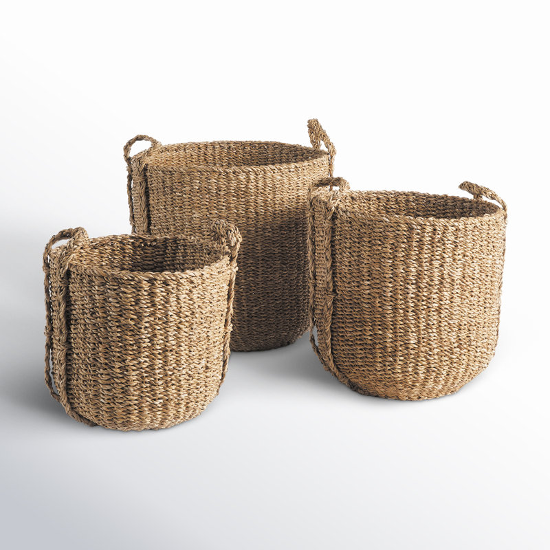 3 Piece Seagrass Basket Set