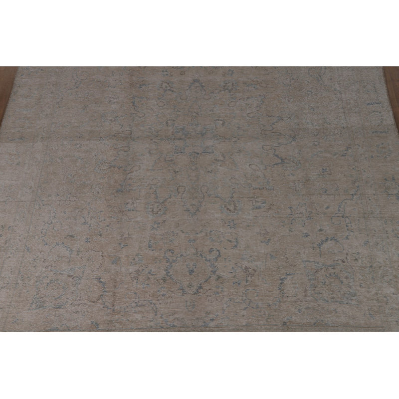 Tapis traditionnel rétro en laine 9 x 13