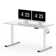 Baysenie 55"/60" Width Home Office Height Adjustable Standing Desk