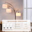 Lampe sur pied à arc 81 po à 3 lumières à intensité variable (3 ampoules DEL incluses)-860391168