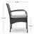 Aonghus 4 - Person Wicker Patio Dining Set with Round Table , Cushions Included-20733188