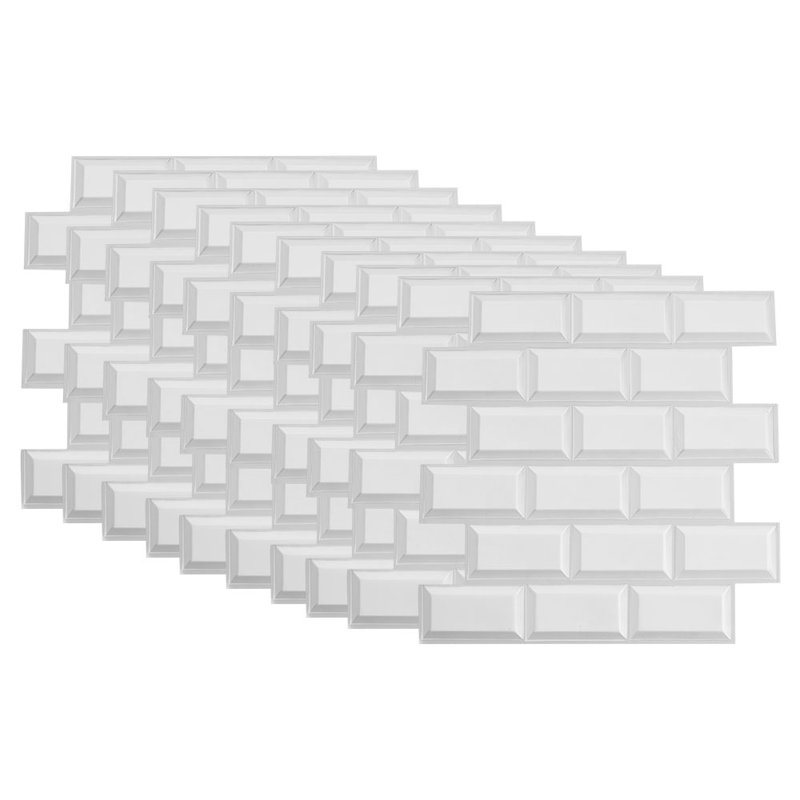 10Pcs Self-Adhesive Wall Tile Stickers