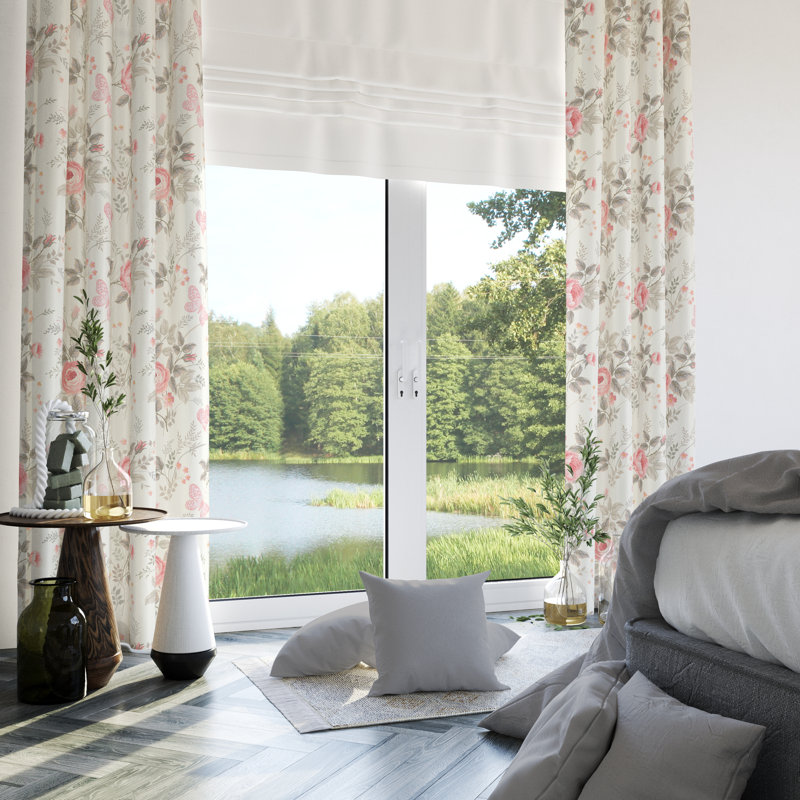 Semi Sheer Curtain Pair, 20" W x 52" L